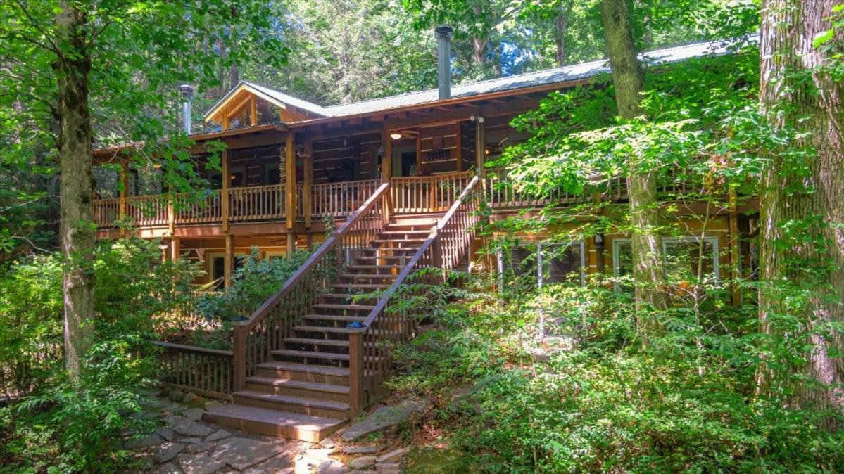 Waterfront Mountain Cabin With Hot Tub Villa บลูริดจ์ ภายนอก รูปภาพ