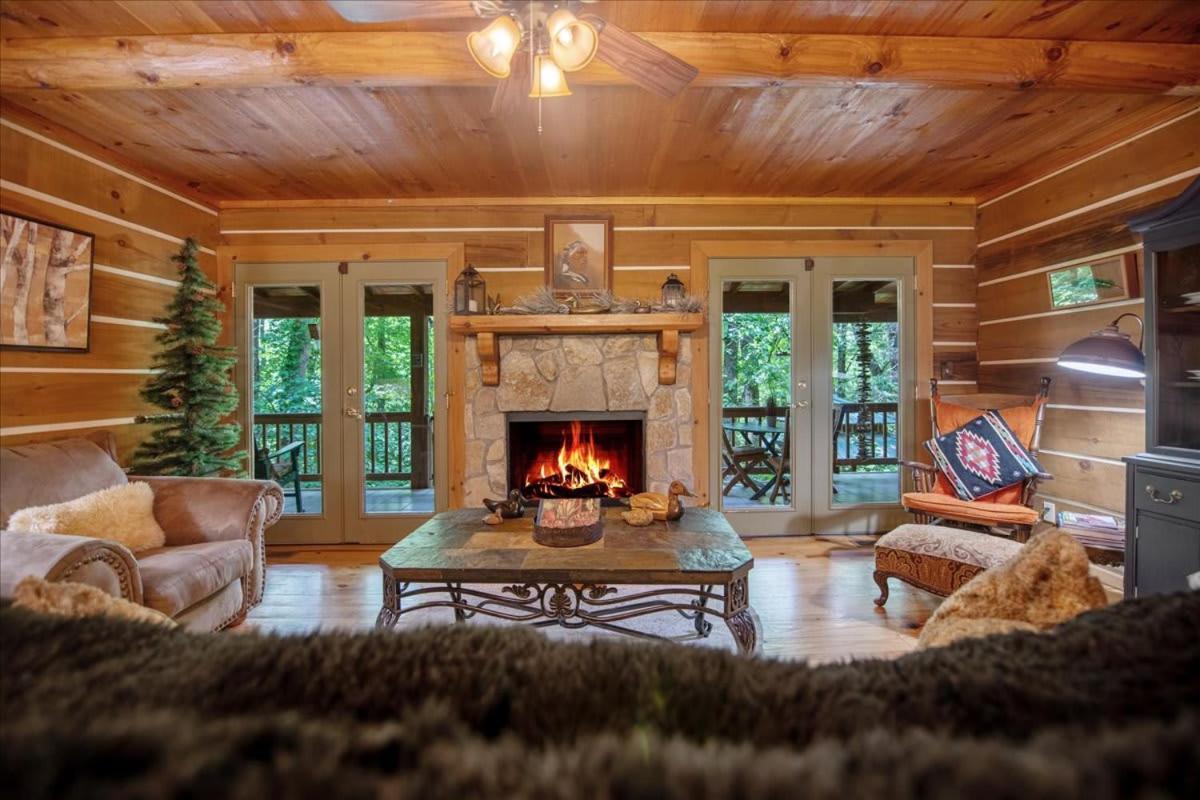 Waterfront Mountain Cabin With Hot Tub Villa บลูริดจ์ ภายนอก รูปภาพ