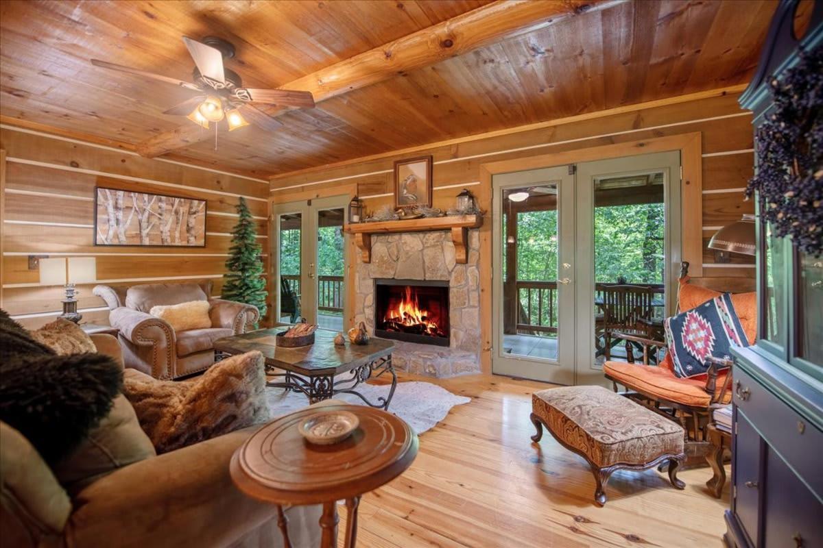 Waterfront Mountain Cabin With Hot Tub Villa บลูริดจ์ ภายนอก รูปภาพ