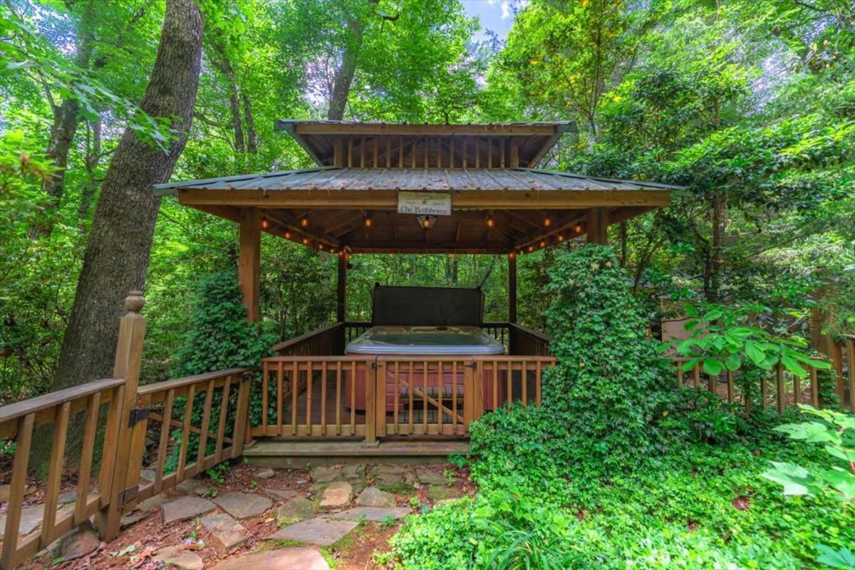 Waterfront Mountain Cabin With Hot Tub Villa บลูริดจ์ ภายนอก รูปภาพ