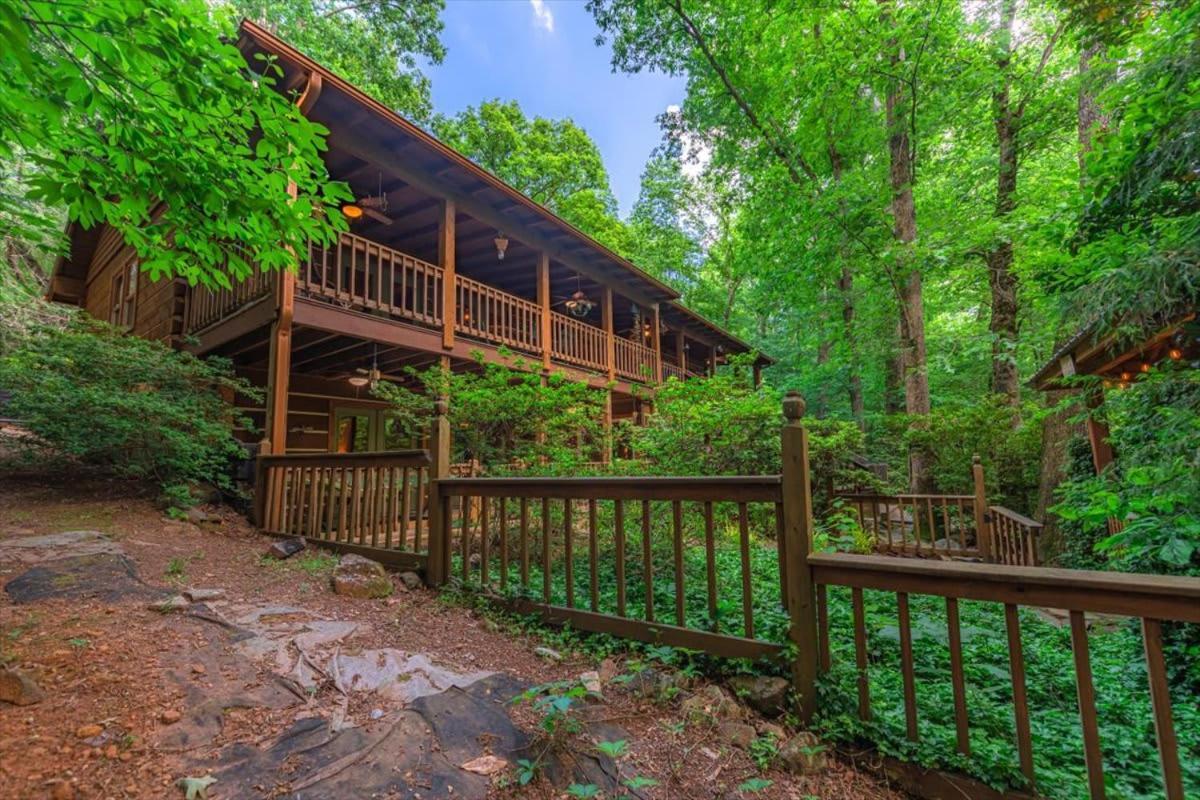 Waterfront Mountain Cabin With Hot Tub Villa บลูริดจ์ ภายนอก รูปภาพ